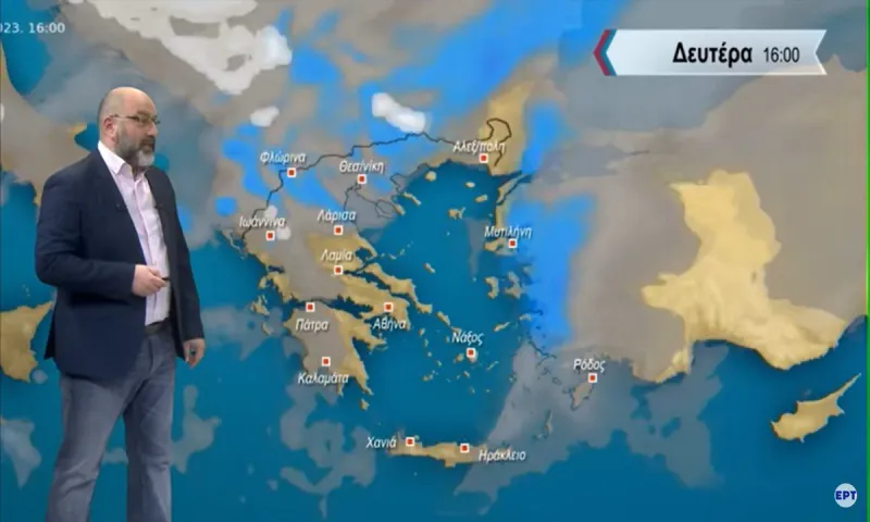 Καιρός: Βροχερή Δευτέρα (3/4) σύμφωνα με τον Αρναούτογλου – Ισχυροί νοτιάδες και μπόρες