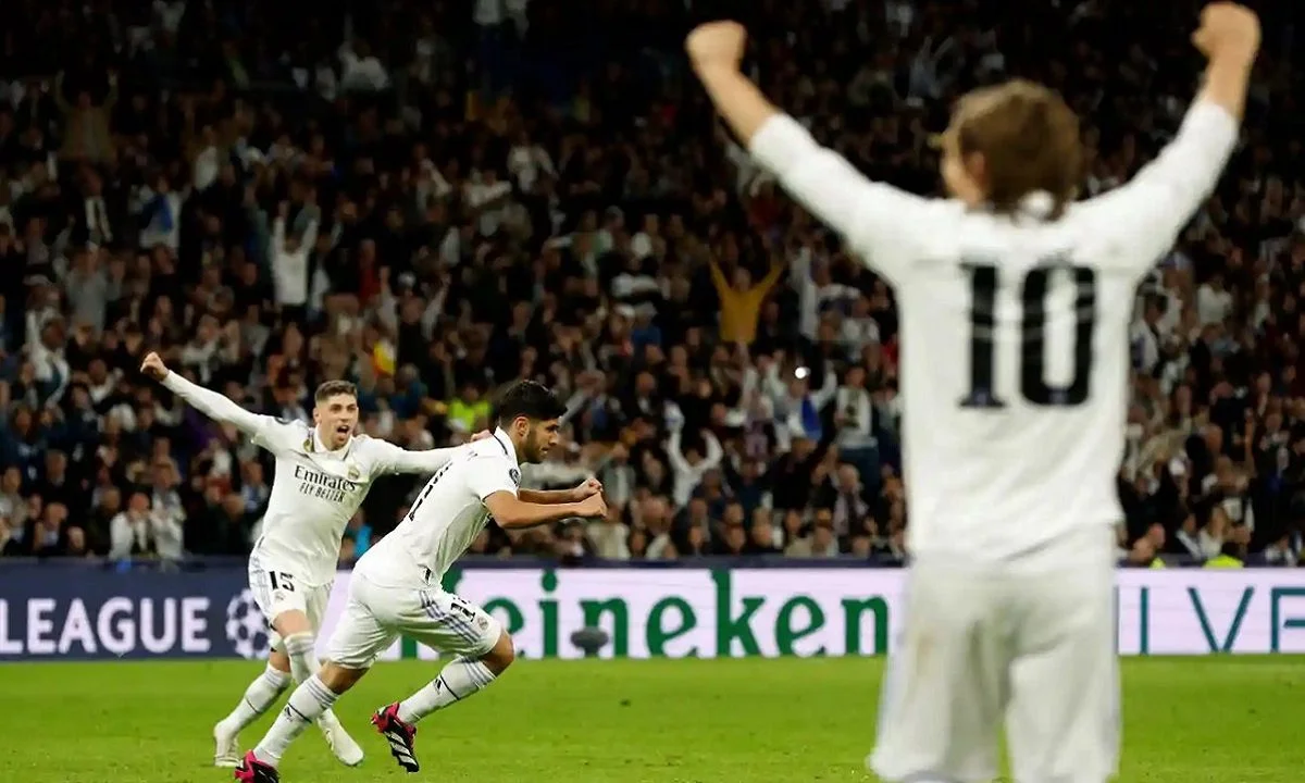 Πανηγυρισμοί παικτών της Ρεάλ Μαδρίτης στο Champions League