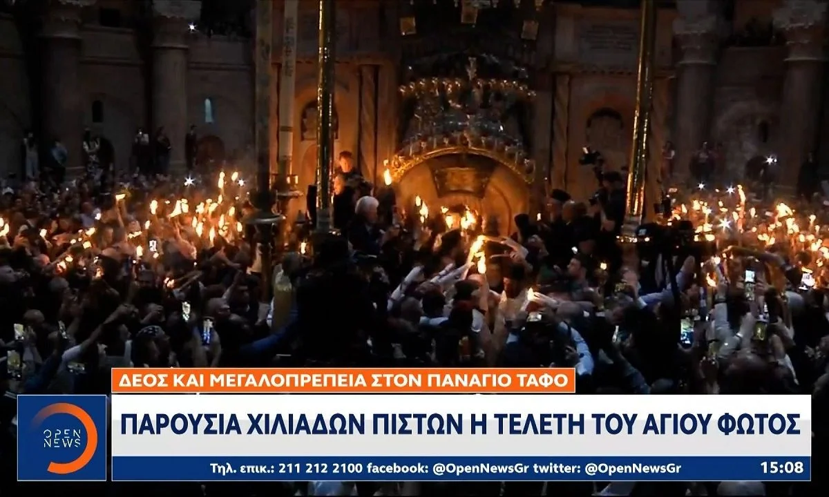 Το OPEN έκανε το αυτονόητο και είχε εκπομπή για το Άγιο Φως και ζωντανή σύνδεση για το Θαύμα των Θαυμάτων. Συγχαρητήρια.