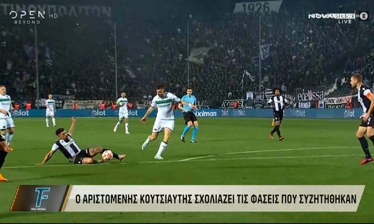 Η ανάλυση του ΠΑΟΚ - Παναθηναϊκός 1-2, που έκανε στην εκπομπή Total Footbal του Open TV, ο πρώην διαιτητής Αριστομένης Κουτσιαύτης.
