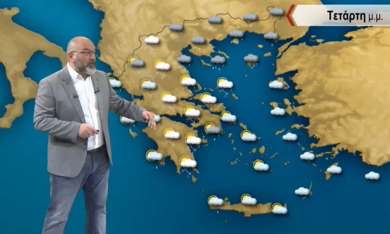 Καιρός: Ο Αρναούτογλου προβλέπει βροχερή Τετάρτη - Πού θα έχουμε καταιγίδες