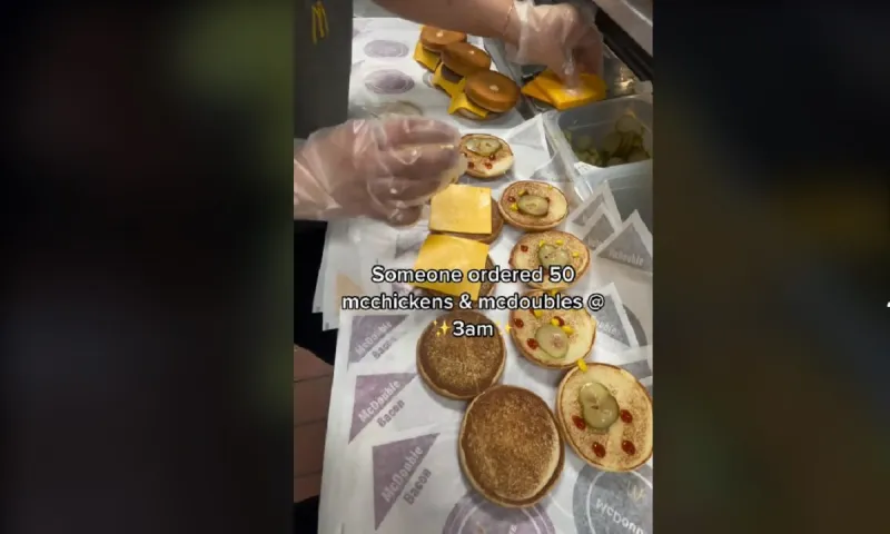 Απίστευτη παραγγελία 50 μπέργκερ στις 3 τα ξημερώματα, έγινε viral! (vid)