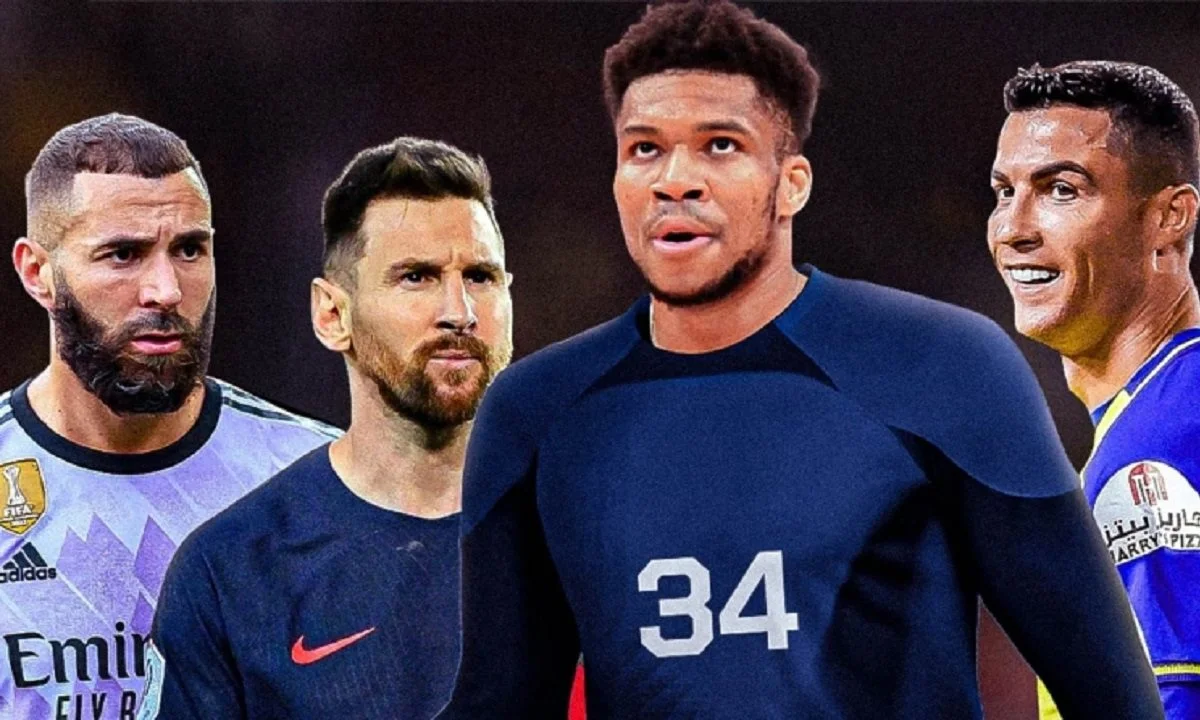 Γιάννης Αντετοκούνμπο: H FIBA έντυσε τον Γιάννη Αντετοκούνμπο τερματοφύλακα δίπλα στους Καρίμ Μπενζεμά, Λιονέλ Μέσι και Κριστιάνο Ρονάλντο!