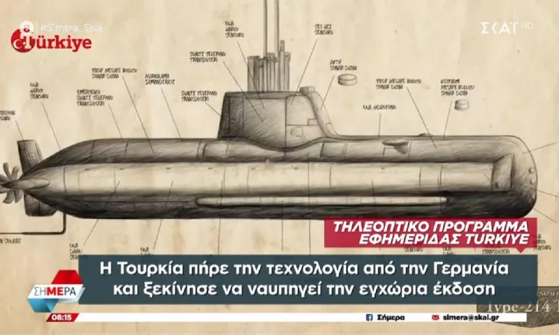 Πανηγυρίζει η Τουρκία για τα γερμανικής τεχνολογίας υποβρύχιά της: «Θα εκτελούν τα καθήκοντά τους στη Γαλάζια Πατρίδα»