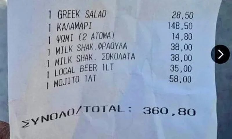 «Πάρτι» στα σχόλια με την ακρίβεια στη Μύκονο: «148 ευρώ στη Μύκονο, το καλαμάρι του βαρκάρη...»