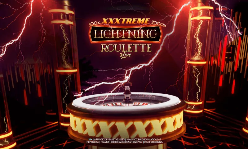 XXXtreme Lightning Roulette Live: Συναρπαστικό τηλεπαιχνίδι στη Novibet