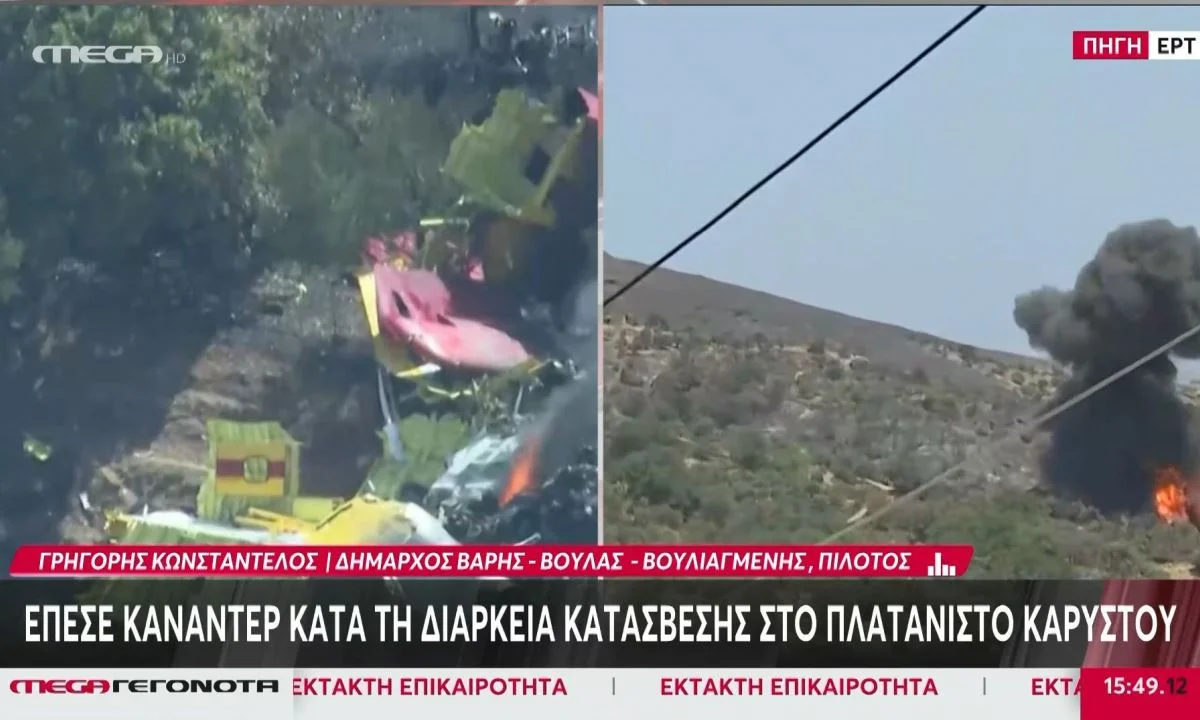 Για μια δύσκολη ρίψη έκανε λόγο ο πιλότος που σχολίασε στο MEGA την πτώση του Canadair, αναφέροντας πως δεν είναι τελευταίας γενιάς.