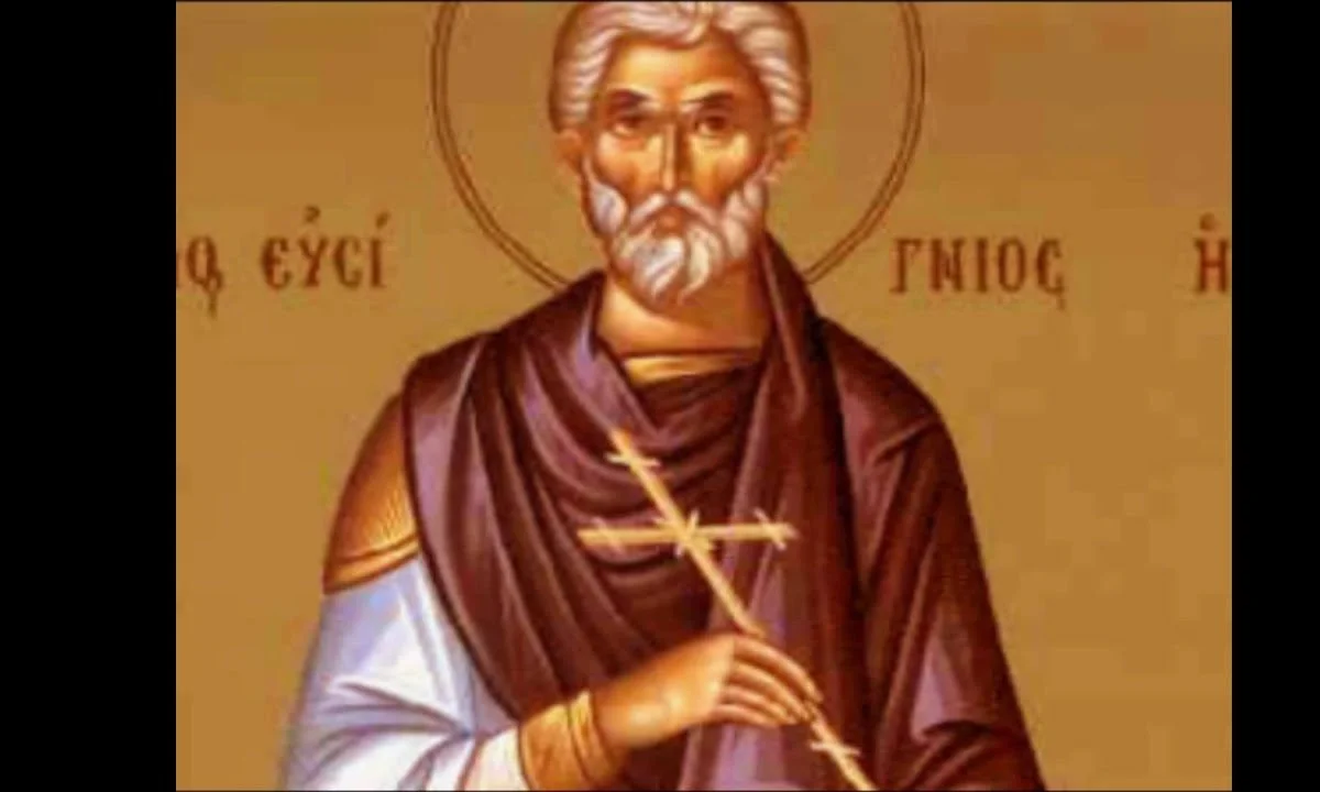 Εορτολόγιο Σάββατο 5 Αυγούστου: Ο Άγιος Ευσίγνιος γεννήθηκε στην Αντιόχεια και ήταν στρατιωτικός για εξήντα ολόκληρα χρόνια.
