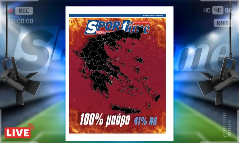 e-Sportime (22/8): Κατέβασε την ηλεκτρονική εφημερίδα – Μαύρισε η Ελλάδα