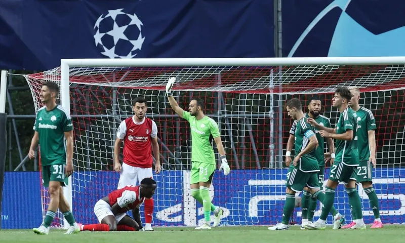 Μπράγκα - Παναθηναϊκός 2-1 τελικό αποτέλεσμα - «Ζωντανός» με το γκολ του Μαντσίνι στο 90+5!
