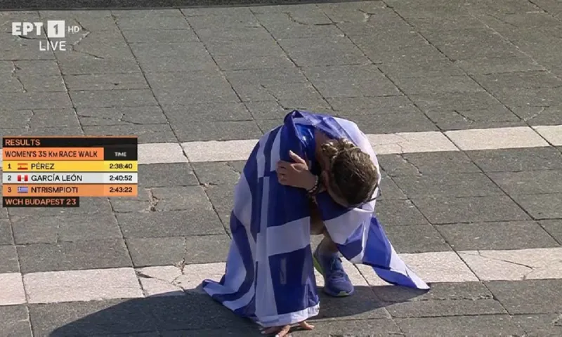 Βουδαπέστη 2023: ΤΕΡΑΣΤΙΑ Ντρισμπιώτη, ξανά στο βάθρο! - Χάλκινη στα 35χλμ. βάδην στο Παγκόσμιο!