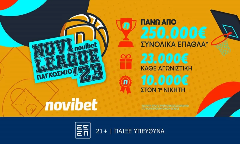 Ελλάδα – ΗΠΑ στο παρκέ της Novileague Παγκόσμιο 23’!
