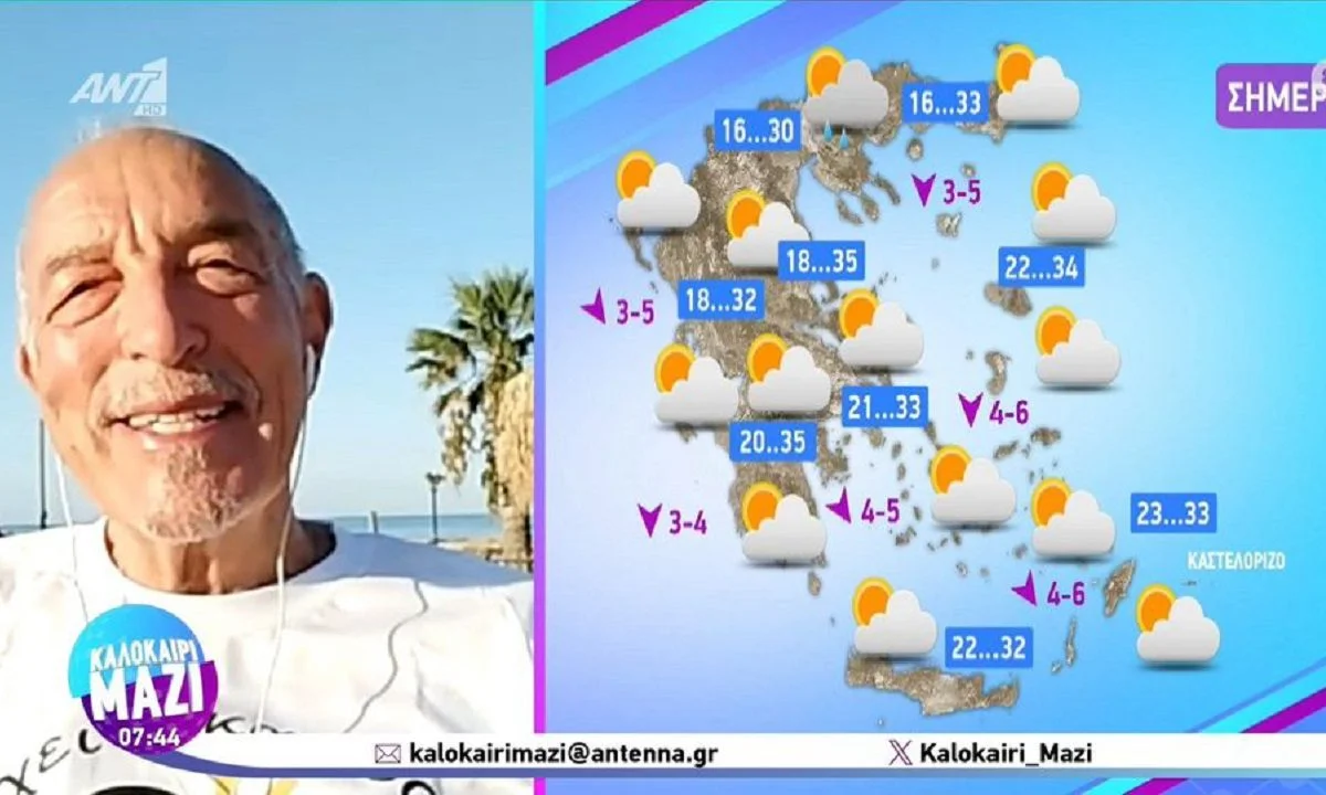 Καιρός: «Ψυχρολουσία» από τον μετεωρολόγο του ΑΝΤ1, Τάσο Αρνιακό, για το Σαββατοκύριακο: «Συννεφιά, μπόρες και καταιγίδες!» (vid)