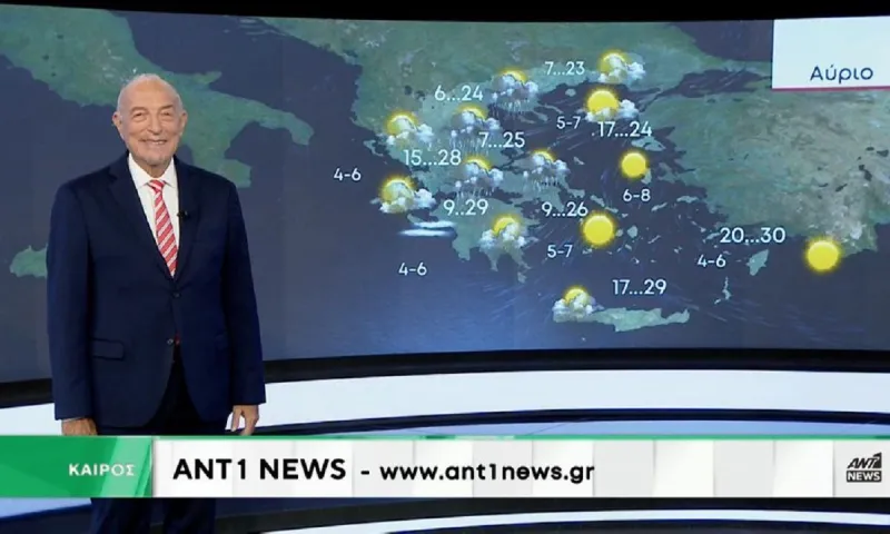 Καλός καιρός γενικά τη Δευτέρα (9/10) αλλά κάποιες περιοχές δεν γλιτώνουν τη βροχή λέει ο Αρνιακός