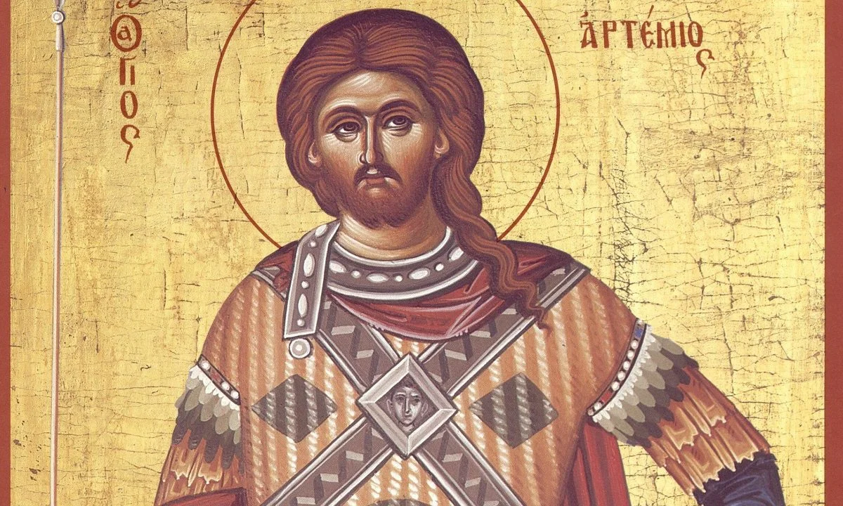 Εορτολόγιο Παρασκευή 20 Οκτωβρίου: Σήμερα η εκκλησία τιμά και γιορτάζει μεταξύ άλλων τη μνήμη του Αγίου Αρτέμιου του μεγαλομάρτυρα.