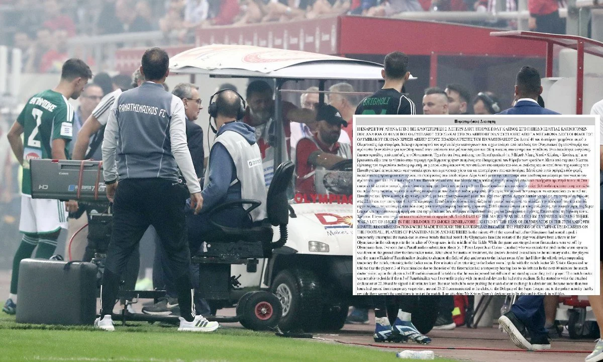 Το Sportime εξασφάλισε το φύλλο αγώνα από την αναμέτρηση Ολυμπιακός – Παναθηναϊκός. Δείτε τι αναφέρει ο διαιτητής.