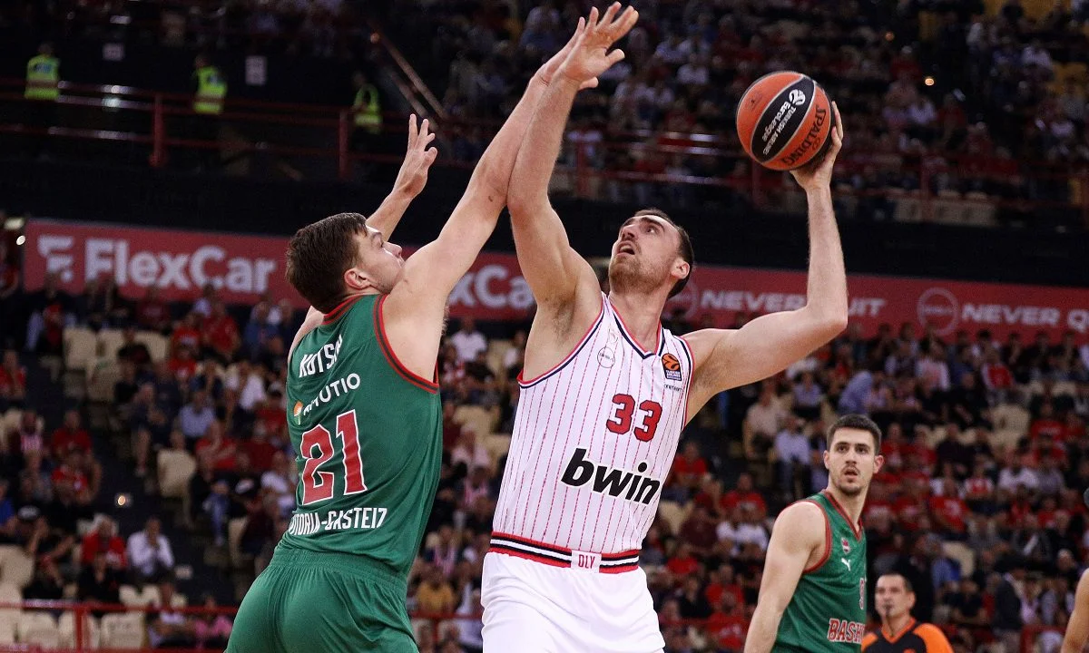 Euroleague: Η βαθμολογία μετά την ήττα του Ολυμπιακού από τη Μπασκόνια στο ΣΕΦ, με 75-74 για την 7η αγωνιστική - Δείτε τα αποτελέσματα.