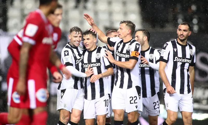 ΠΑΟΚ - Πανσερραϊκός 5-0: Ασπρόμαυρη «καταιγίδα» στην Τούμπα! (vids)