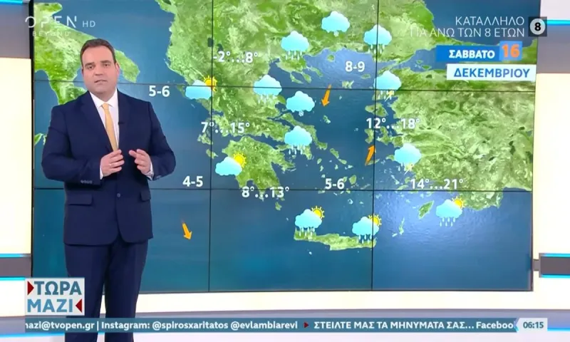 Προειδοποιεί ο Κλέαρχος Μαρουσάκης για την κακοκαιρία – Πού θα δούμε και χιόνια!