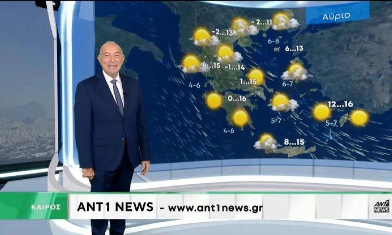 «Δυνατό ξεροβόρι, ήλιος με δόντια και παγωνιά» - Ο Τάσος Αρνιακός είναι ξεκάθαρος για τον καιρό