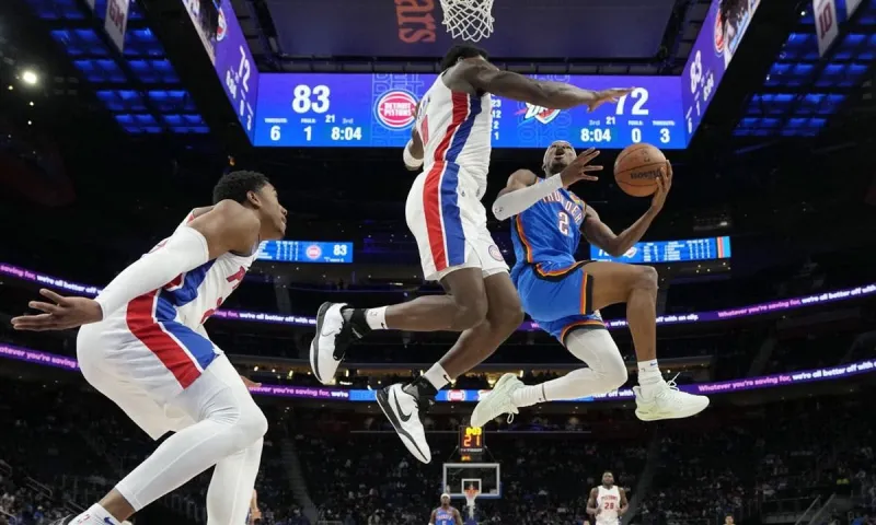 NBA Αποτελέσματα: Οι Πίστονς σόκαραν τους Θάντερ - Πήραν το θρίλερ οι Χοκς