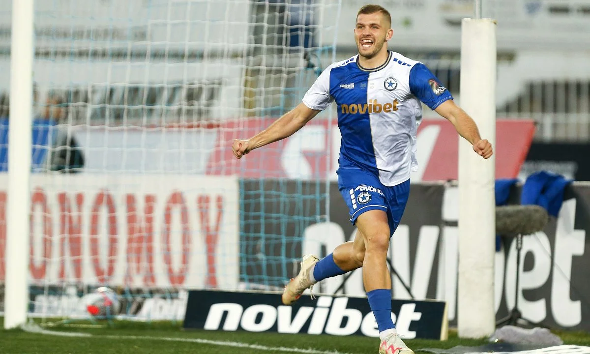 Ο Ατρόμητος επικράτησε με 3-1 της Λαμίας στο Περιστέρι για την 25η αγωνιστική της Super League - Δύο γκολ ο Αντζιέλσκι κι ένα ο Γιουμπιτάνα.