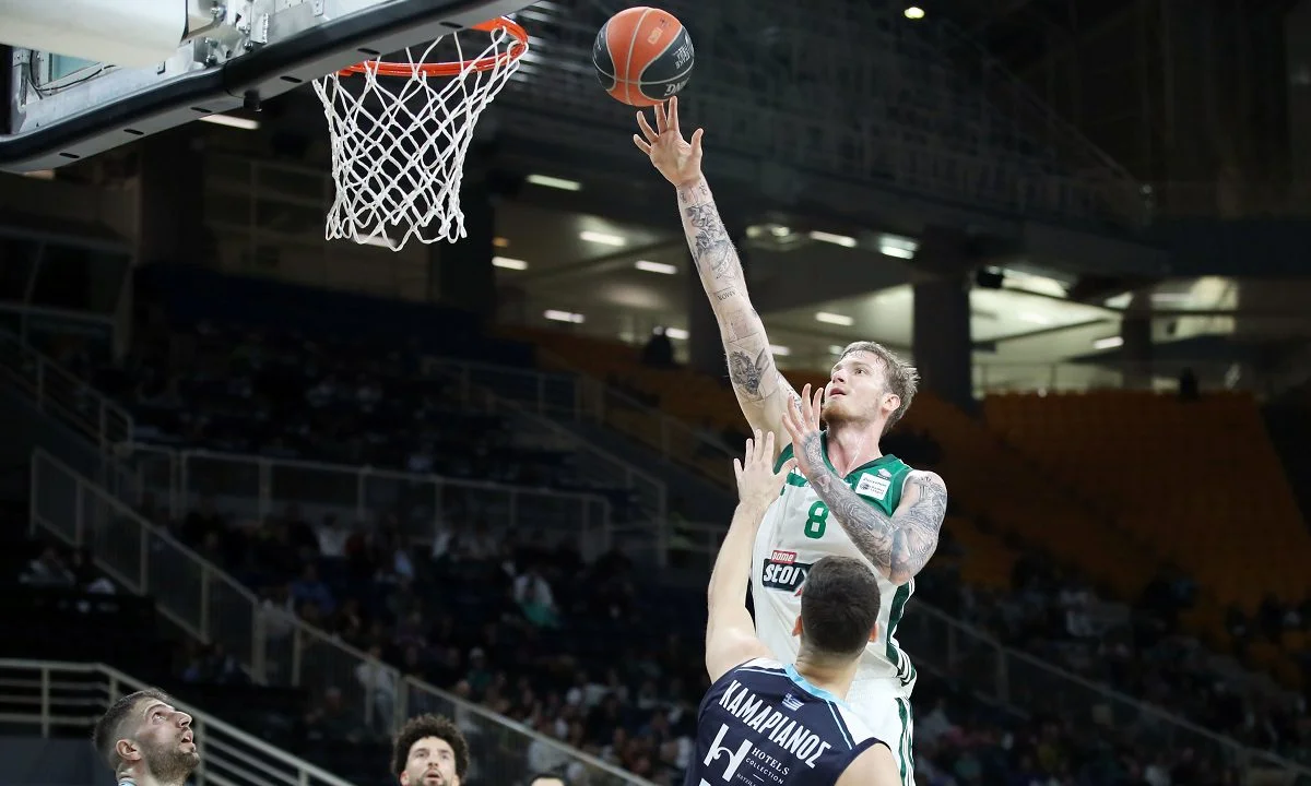 Ο Παναθηναϊκός νίκησε με 96-73 τον Κολοσσό στο ΟΑΚΑ για την 19η αγωνιστική, χρησιμοποιώντας και τους 12 παίκτες που είχε στη διάθεσή του.