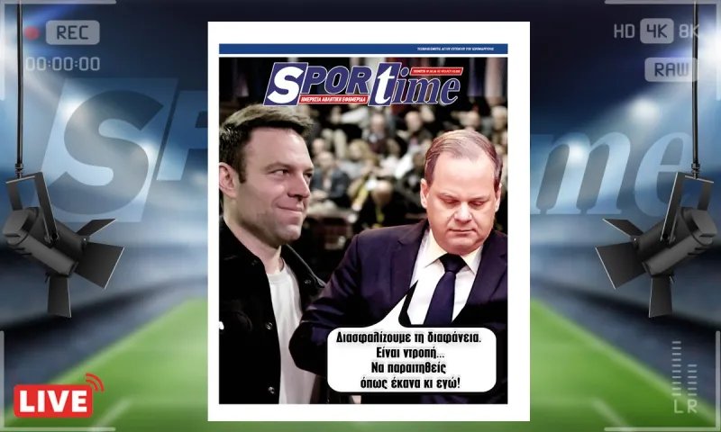 e-Sportime (7/3): Κατέβασε την ηλεκτρονική εφημερίδα – Άλλο πόθεν έσχες, άλλο Τέμπη