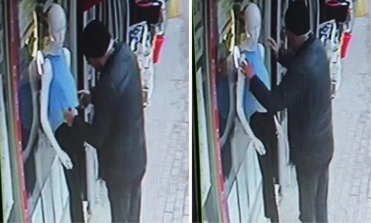 Παρενόχλησε... σεξουαλικά κούκλα σε βιτρίνα