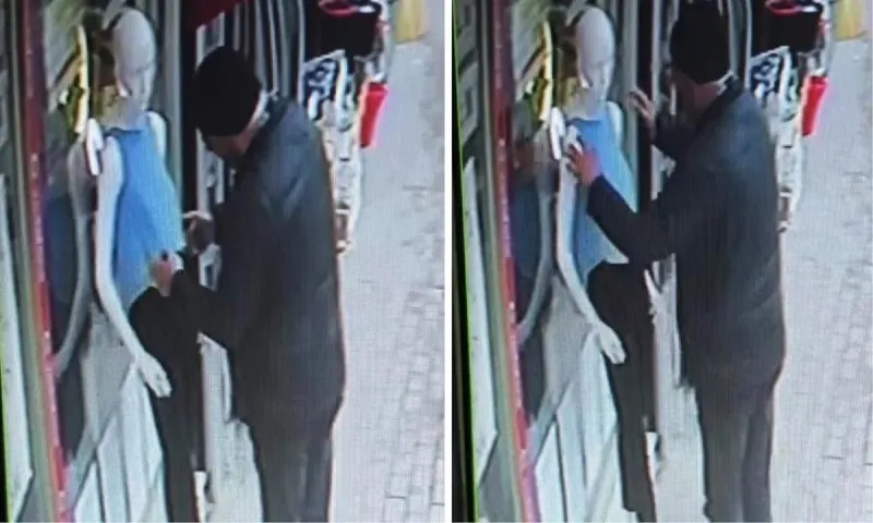 Παρενόχλησε... σεξουαλικά κούκλα σε βιτρίνα