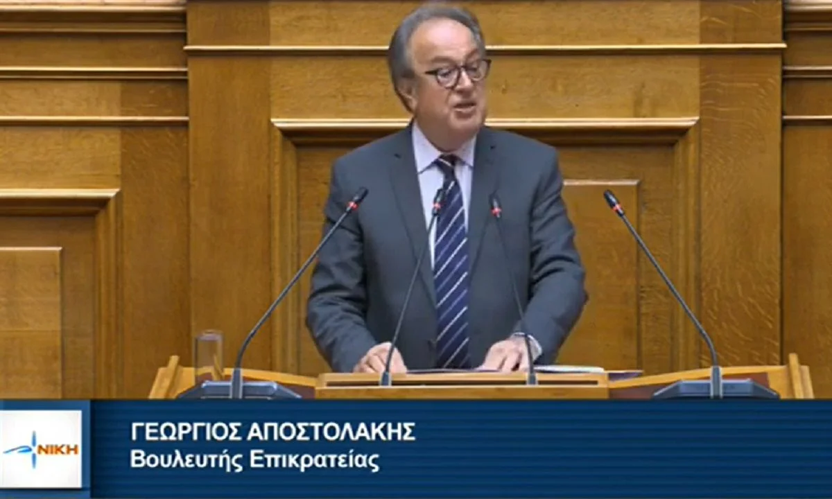 Γεώργιος Αποστολάκης - ΝΙΚΗ: Το έγκλημα των Τεμπών είναι διπλό - Έγκλημα μέσα στο έγκλημα