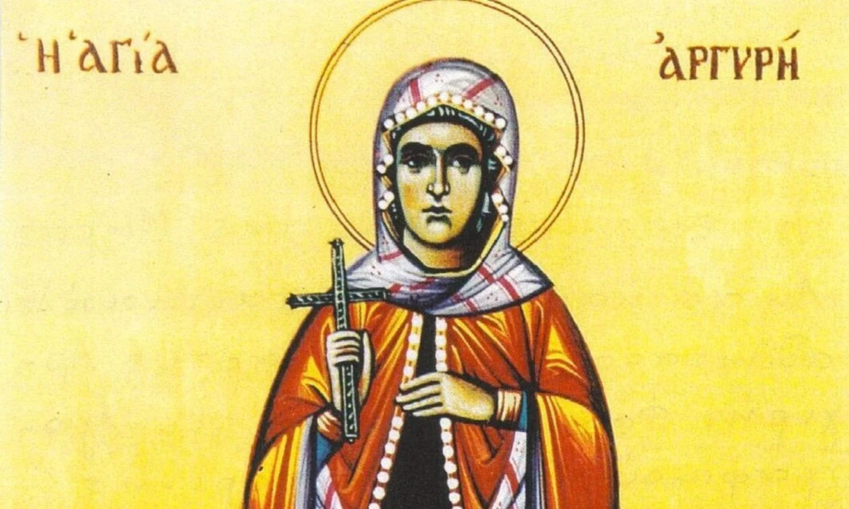Εορτολόγιο Σάββατο 5 Απριλίου: Η Αγία Νεομάρτυς Αργυρή εγεννήθηκε στην Προύσα το έτος 1688 μ.Χ. Ήταν ωραία στην όψη και φοβούμενη τον Θεό.