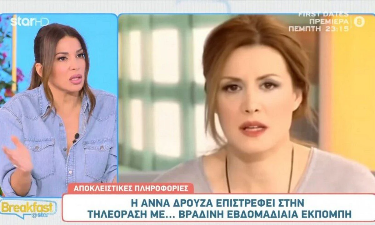 OPEN: Η Άννα Δρούζα επιστρέφει στην τηλεόραση
