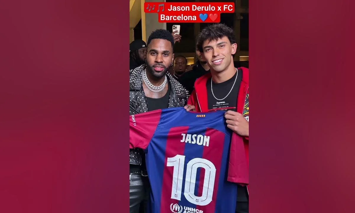 Η Μπαρτσελόνα παρέδωσε στον Jason Derulo αναμνηστική εμφάνιση με το νούμερο 10, σε μια κίνηση που δεν... ενθουσίασε τους φίλους της.
