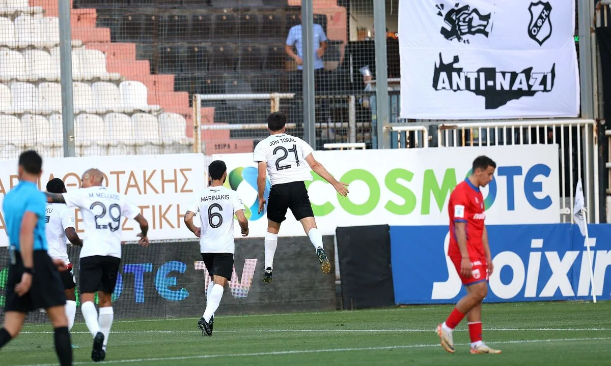 ΟΦΗ - Βόλος 2-0: «Ξεφουσκώνουν» οι Θεσσαλοί. Πρώτη ήττα στα play out, μετά την ισοπαλία με τον Ατρόμητο. MVP και σκόρερ o Toράλ. 