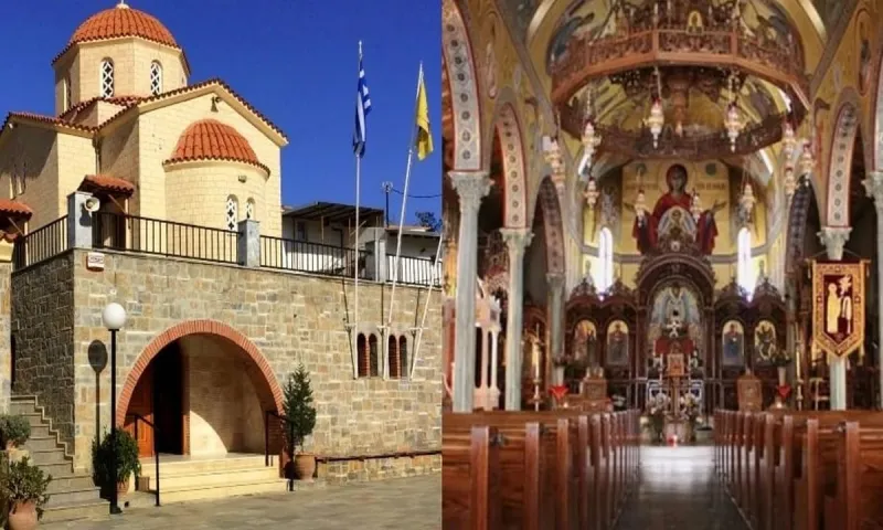 Κοσμοσυρροή στην Αγία Ειρήνη την Χρυσοβαλάντου παρά τις δυσμενείς συνθήκες - Οι πιστοί έδωσαν το παρών