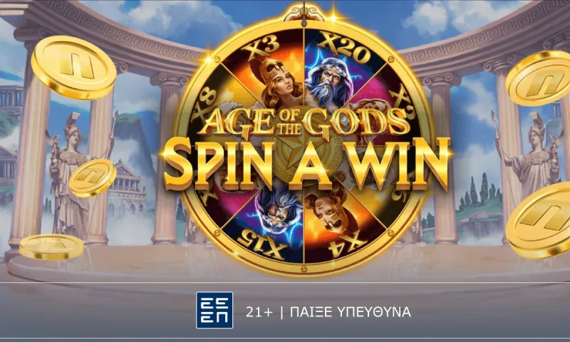 Age of Gods Spin A Win: Το βουνό των… θεών στο live casino της Novibet
