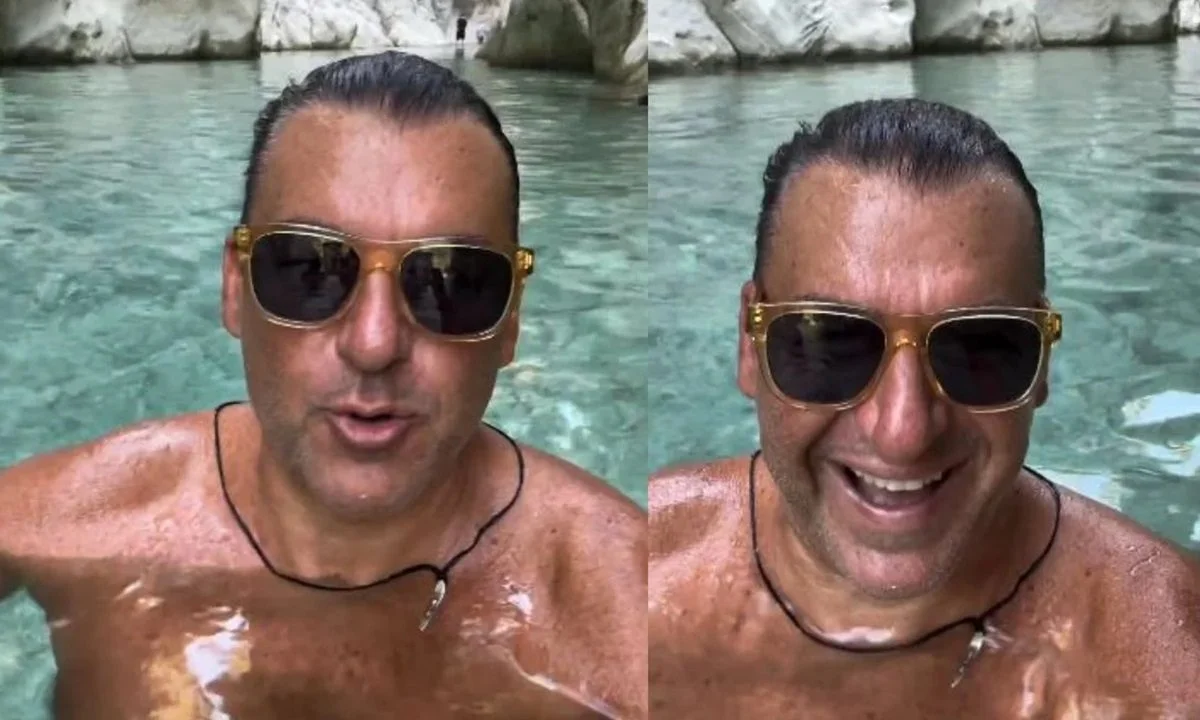 Λιάγκας: Εκεί κολυμπάει η αγαπημένη του (pic)