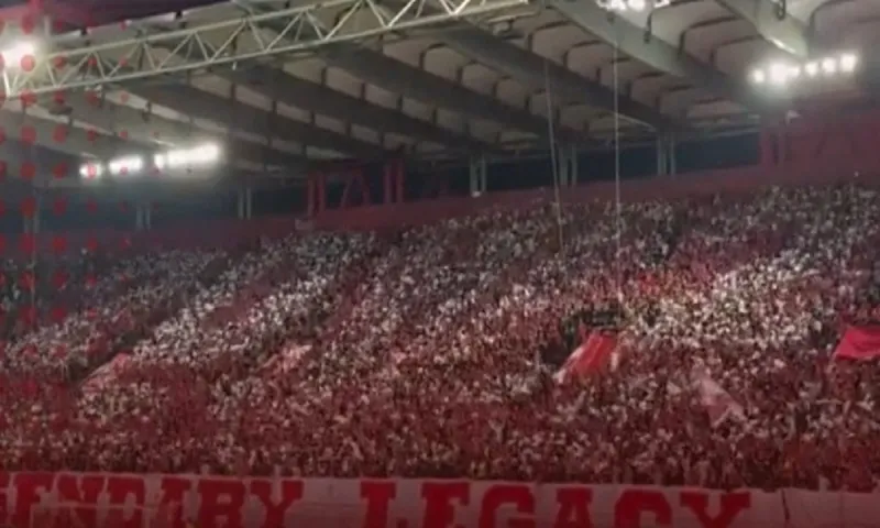 Ολυμπιακός - Μπράγκα: Το σύνθημα του Ολυμπιακού για την OPAP Arena και τη Φιορεντίνα