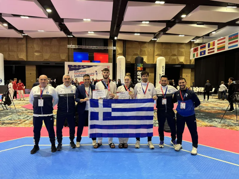 Πρωταθλήτρια Ευρώπης στους U21 του Τάε Κβον Ντο η Στέλλα Μαρεντάκη - «Ασημένιος» ο Μαρέτης