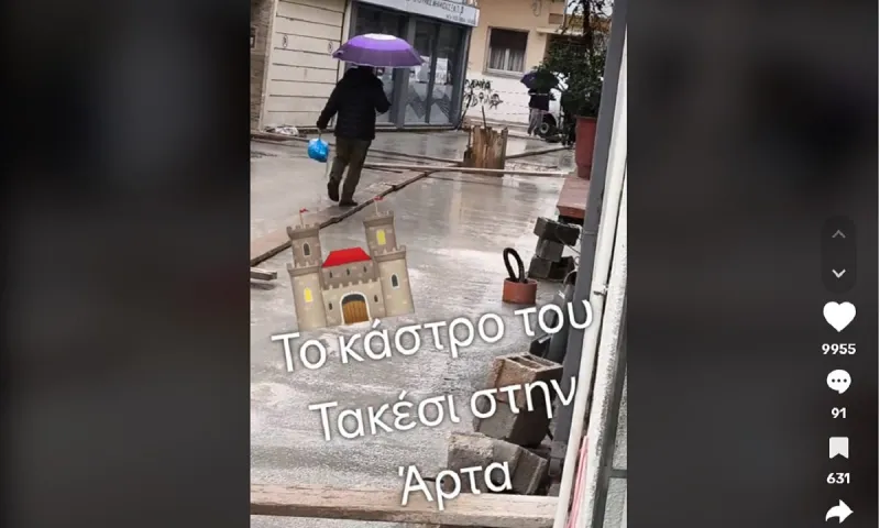 Απίστευτο σκηνικό στην Άρτα, θύμισε το... Κάστρο του Τακέσι!