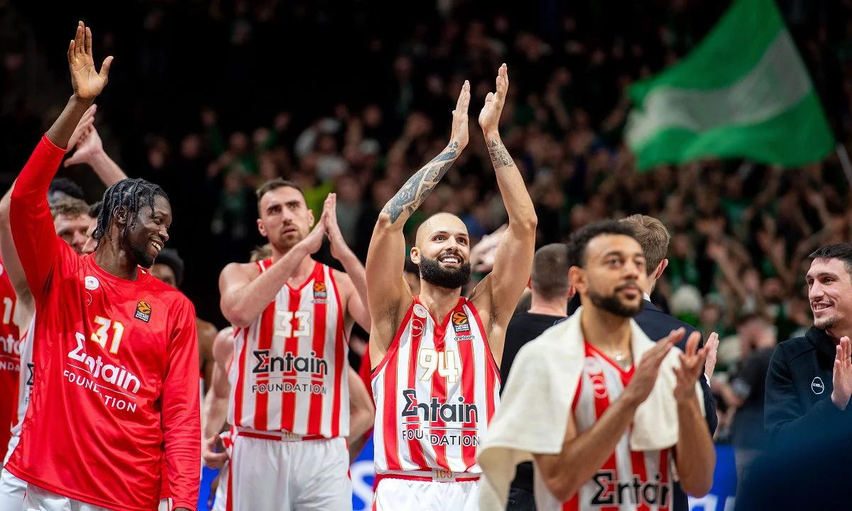 Βαθμολογία Euroleague: Παρέμεινε στην κορυφή ο Ολυμπιακός μετά τη νίκη στο Κάουνας mer 92-85 - 100άρα η Μονακό του Σπανούλη στο Βερολίνο.