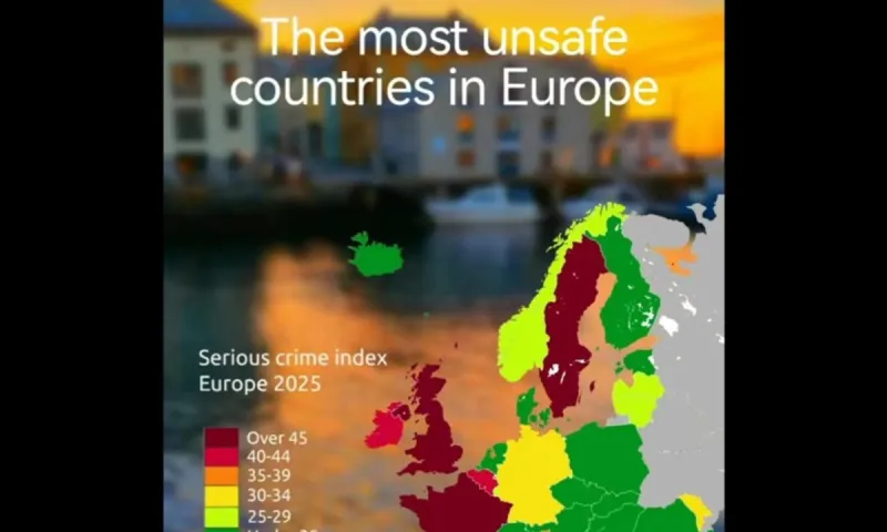 Οι πιο επικίνδυνες χώρες τις Ευρώπης για να ζεις - Που είναι η Ελλάδα
