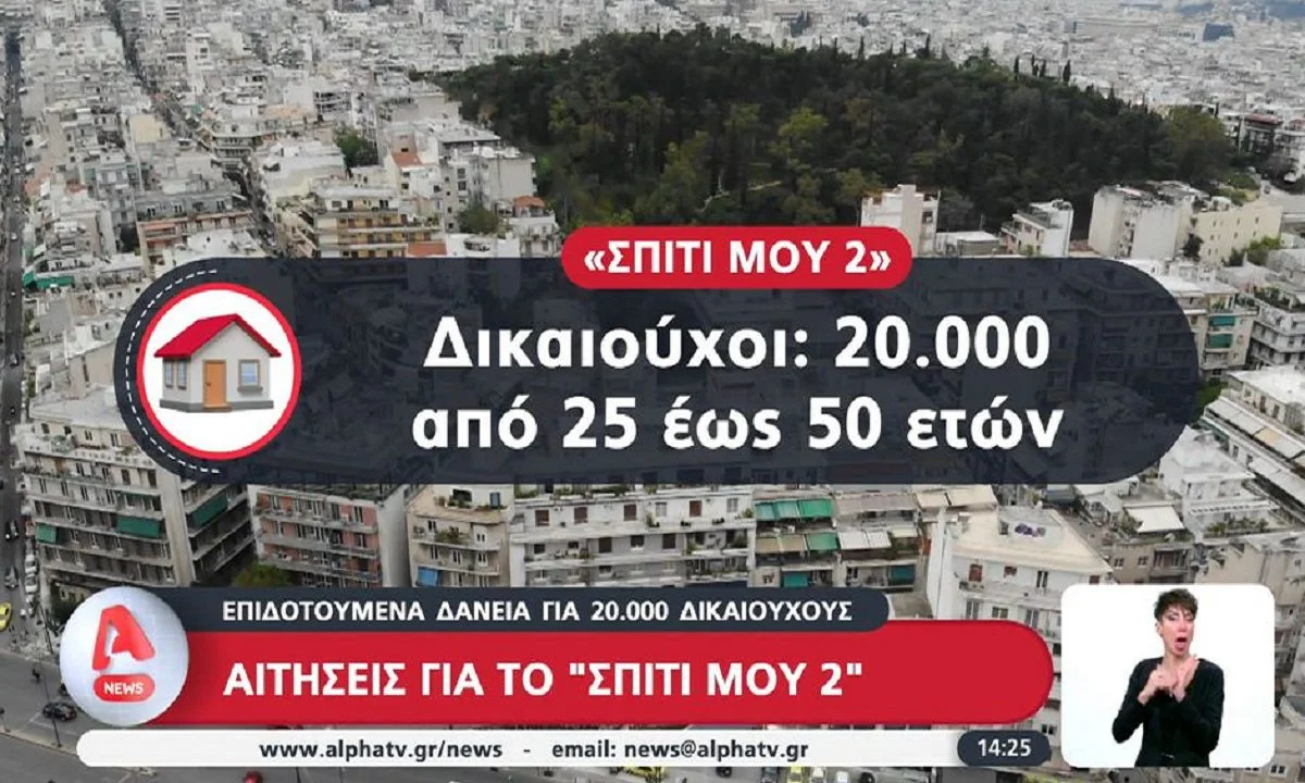 «Σπίτι μου 2»: Ξεκίνησαν οι αιτήσεις - 20.000 οι δικαιούχοι