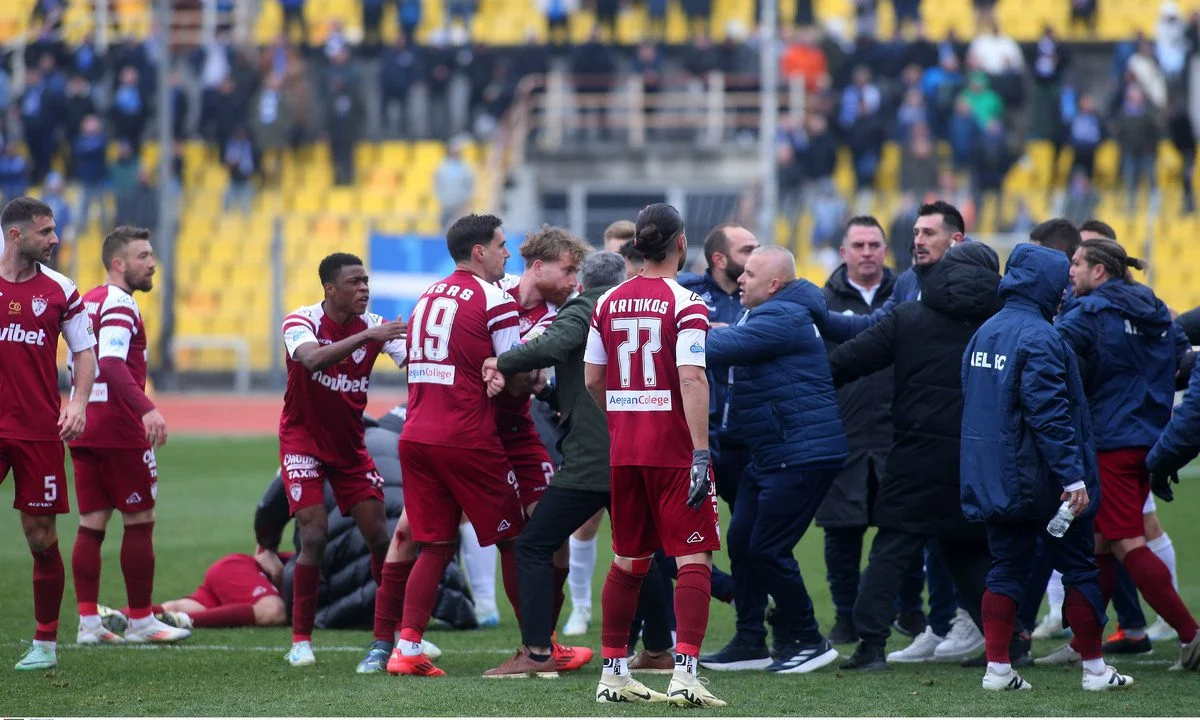 Πρωτόγνωρες καταστάσεις στο Ηρακλής - ΑΕΛ (2-2). Πάνω από τέσσερις διμοιρίες ΜΑΤ, ΟΠΚΕ και Αστυνομία για ένα ματς Super League 2.