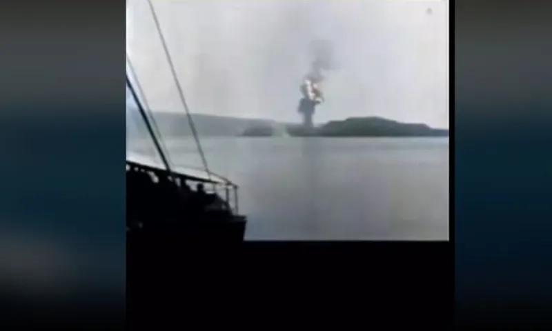 Έτσι θα είναι αν γίνει έκρηξη στο ηφαίστειο στη Σαντορίνη; Δείτε το βίντεο του 1925!