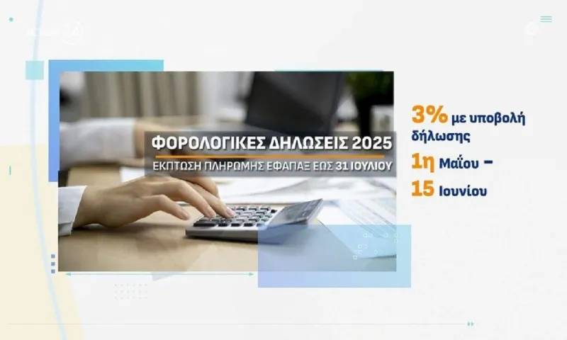 Άνοιξε η πλατφόρμα για τις φορολογικές δηλώσεις - Τι αλλάζει το 2025 και ποιοι έχουν απαλλαγή φόρου