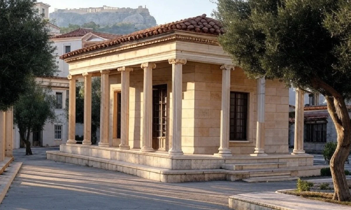 Πόσα τετραγωνικά μέτρα ήταν ένα μέσο σπίτι της αρχαίας Αθήνας και πόσα της Σπάρτης;