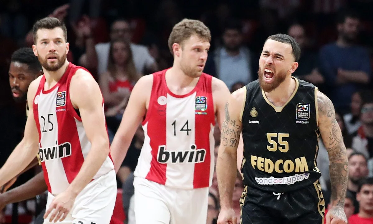 Ο Ολυμπιακός έχασε πολλές βολές, ήταν και πάλι κακός επιθετικά και η Μονακό του Σπανούλη έκανε μεγάλο διπλό, 77-80