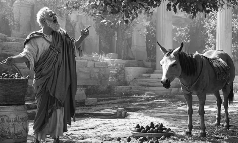 Ο Αρχαίος Έλληνας Φιλόσοφος που πέθανε απο τα γέλια με το γάιδαρό